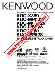 Ansicht KDC-MP828 pdf Spanisch Benutzerhandbuch