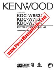 Ansicht KDC-W8531 pdf Englisch Benutzerhandbuch