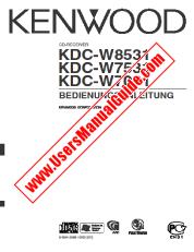 Ver KDC-W7531 pdf Manual de usuario en alemán