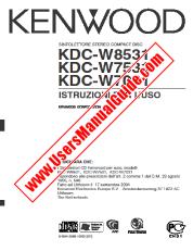 Voir KDC-W7031 pdf Manuel de l'utilisateur italien