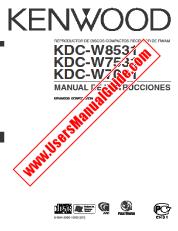 Voir KDC-W7531 pdf Manuel de l'utilisateur espagnole