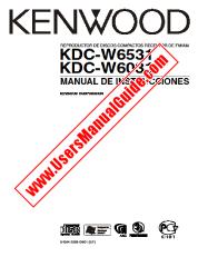 Voir KDC-W6031 pdf Manuel de l'utilisateur espagnole