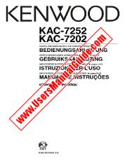 Voir KAC-7202 pdf Allemand, néerlandais, italien, Portugal Manuel de l'utilisateur