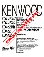 Vezi KDC-MP225B pdf Engleză, franceză, Manual de utilizare spaniolă