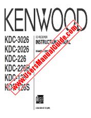 Ver KDC-3026 pdf Manual de usuario en ingles