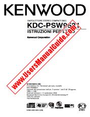 Voir KDC-PSW9531 pdf Manuel de l'utilisateur italien