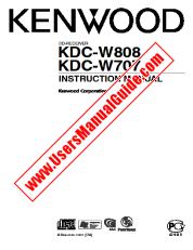 Voir KDC-W808 pdf Manuel d'utilisation anglais