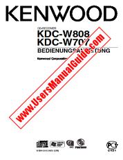 View KDC-W808 pdf German User Manual