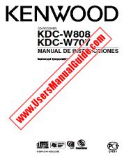 Ver KDC-W707 pdf Manual de usuario en español