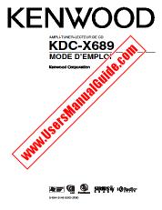 Visualizza KDC-X689 pdf Manuale utente francese