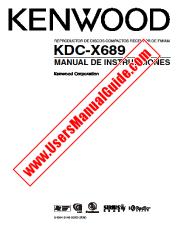 View KDC-X689 pdf Spanish User Manual