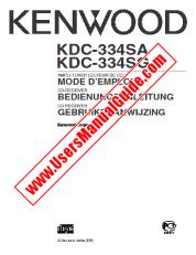Ver KDC-334SG pdf Francés, Alemán, Holandés Manual De Usuario