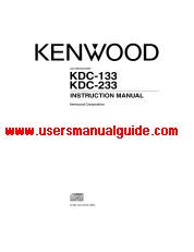 Ver KDC-133 pdf Manual de usuario en ingles