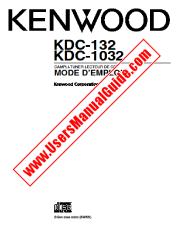 Ver KDC-132 pdf Manual de usuario en francés