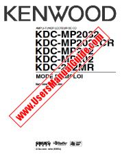 Voir KDC-MP2032CR pdf Manuel de l'utilisateur Français