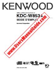 View KDC-W8534 pdf French User Manual