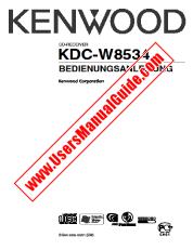 View KDC-W8534 pdf German User Manual