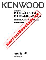 Voir KDC-MP5033U pdf Manuel d'utilisation anglais