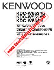 Ansicht KDC-W5534U pdf Italienisch, Spanisch, Portugal Benutzerhandbuch
