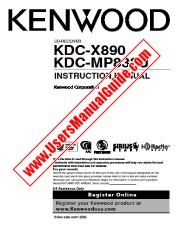 Voir KDC-X890 pdf Manuel d'utilisation anglais
