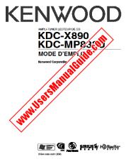 Visualizza KDC-MP832U pdf Manuale utente francese
