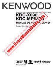 Voir KDC-MP832U pdf Manuel de l'utilisateur espagnole