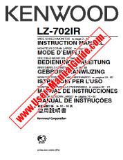 Voir LZ-702IR pdf Anglais, français, allemand, néerlandais, italien, espagnol, Portugal, Manuel d'utilisation chinois