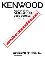 Ansicht KDC-X990 pdf Französisches Benutzerhandbuch