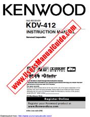 Ver KDV-412 pdf Manual de usuario en ingles