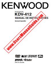 Ansicht KDV-412 pdf Spanisch Benutzerhandbuch