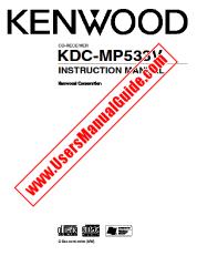 Voir KDC-MP533V pdf Manuel d'utilisation anglais