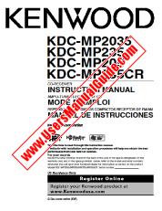 Ver KDC-MP205 pdf Inglés, Francés, Español Manual De Usuario