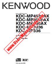 Ver KDC-MP4036AX pdf Manual de usuario en árabe