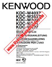 Ansicht KDC-W3537 pdf Französisch, Deutsch, Niederländisch, Italienisch Benutzerhandbuch