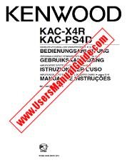 Ver KAC-X4R pdf Alemán, Holandés, Italiano, Portugal Manual del usuario