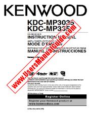 Voir KDC-MP3035 pdf Anglais, français, espagnol Manuel de l'utilisateur