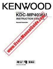 Voir KDC-MP4036U pdf Manuel d'utilisation anglais