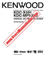 Voir KDC-X591 pdf Manuel de l'utilisateur espagnole