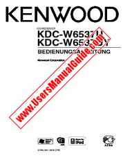 Voir KDC-W6537U pdf Mode d'emploi allemand