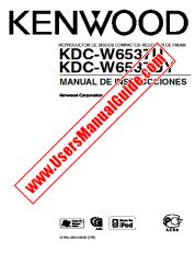 Voir KDC-W6537UY pdf Manuel de l'utilisateur espagnole