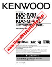 Ver KDC-X791 pdf Manual de usuario en ingles