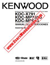 Voir KDC-MP735U pdf Manuel de l'utilisateur espagnole