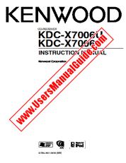 Ver KDC-X7006 pdf Manual de usuario en ingles