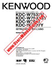 Ver KDC-W7037Y pdf Manual de usuario italiano