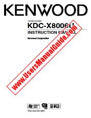 Voir KDC-X8006U pdf Manuel d'utilisation anglais