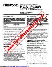 Vezi KCA-iP300V pdf Engleză, franceză, germană, olandeză, italiană, Manual de utilizare spaniolă