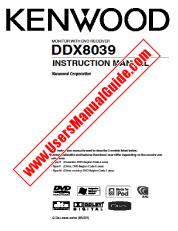 Voir DDX8039 pdf Manuel d'utilisation anglais