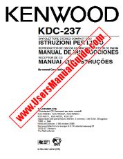 Visualizza KDC-237 pdf Manuale d'uso italiano, spagnolo, portoghese