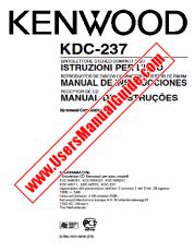 Visualizza KDC-237 pdf Manuale d'uso italiano, spagnolo, portoghese