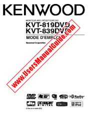 Ver KVT-819DVD pdf Manual de usuario en francés